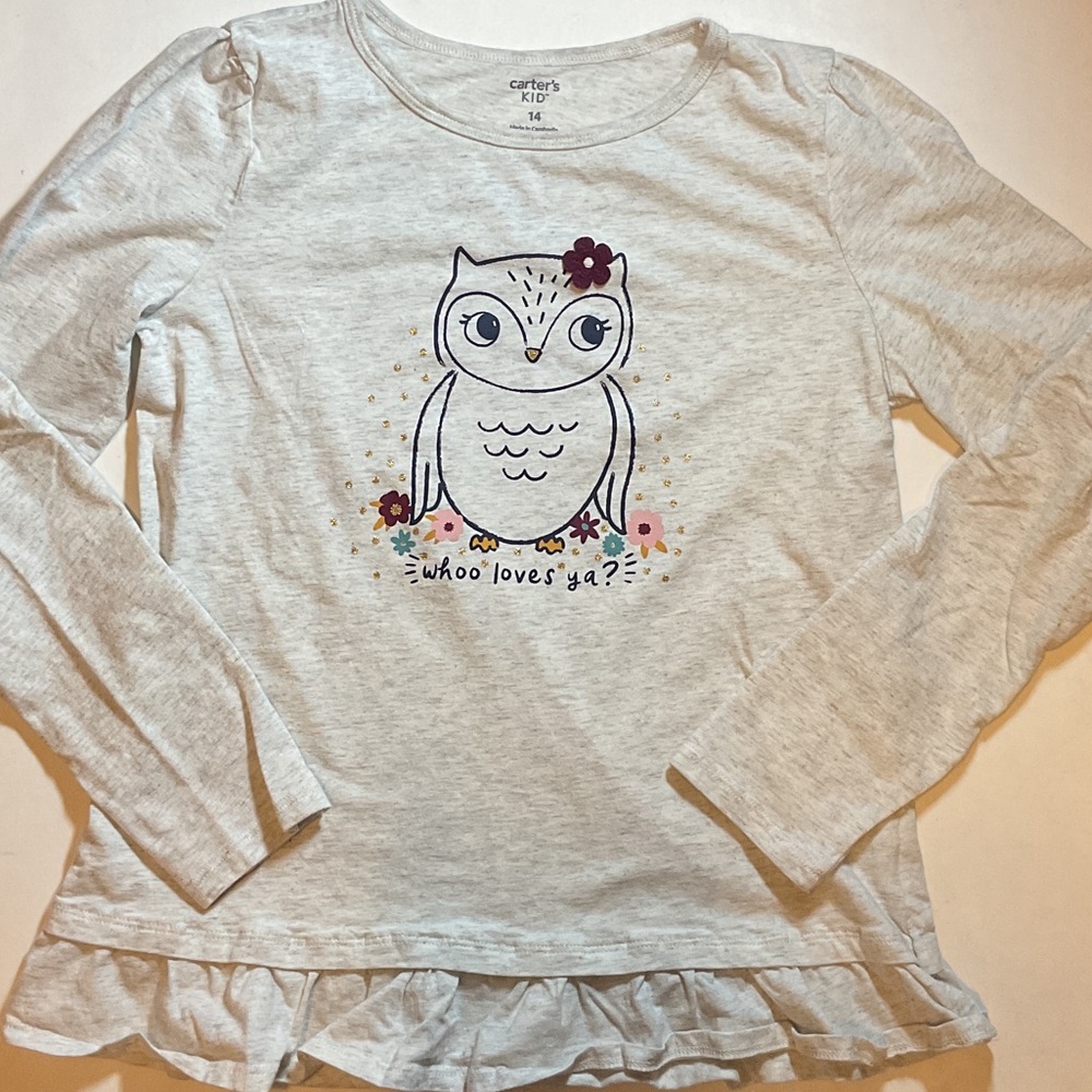 Carter's Whoo Loves Ya Long Sleeve Tee